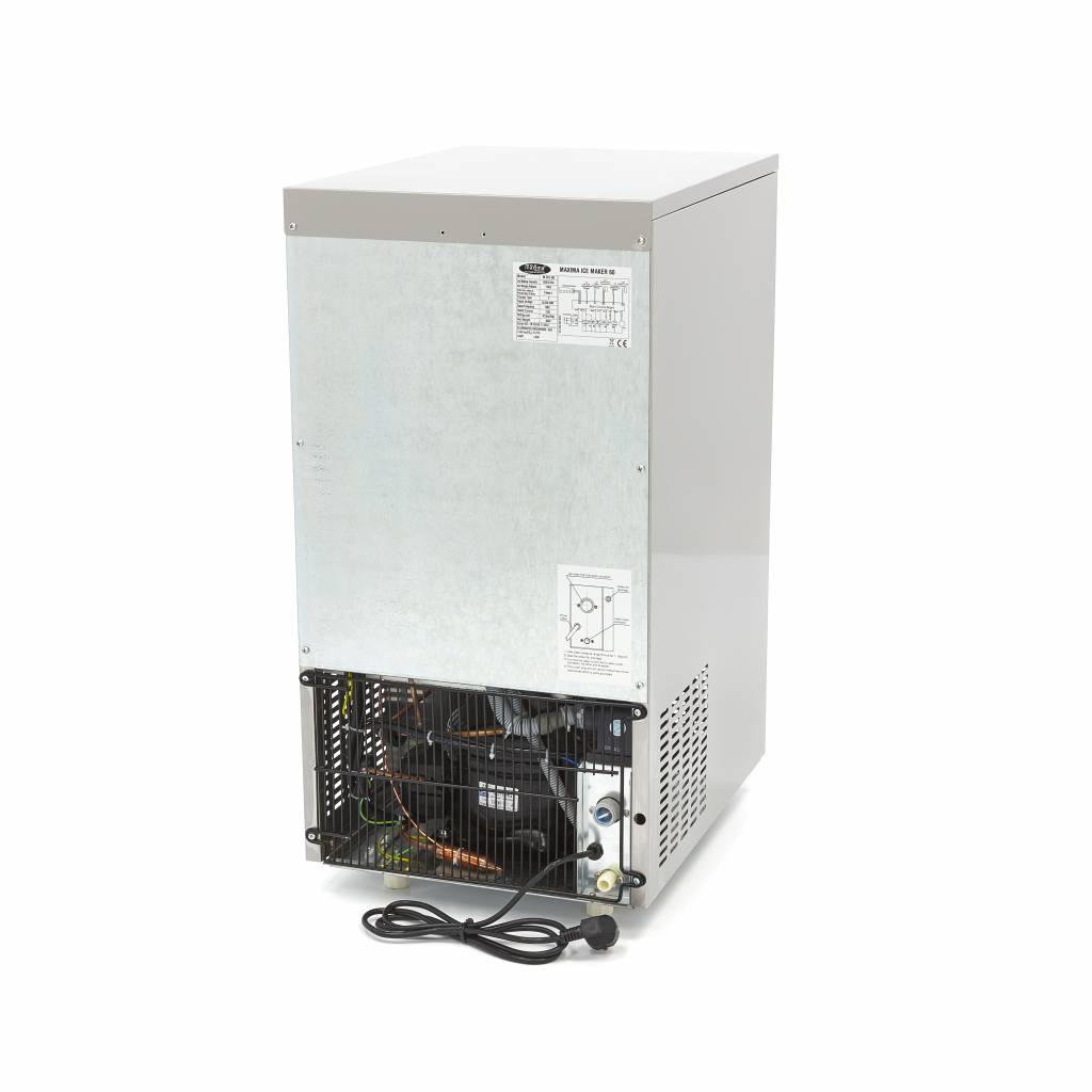 Máquina de Hielo - Profesional - 60kg/día - Cubitos de Hielo Huecos - Refrigerado por Aire