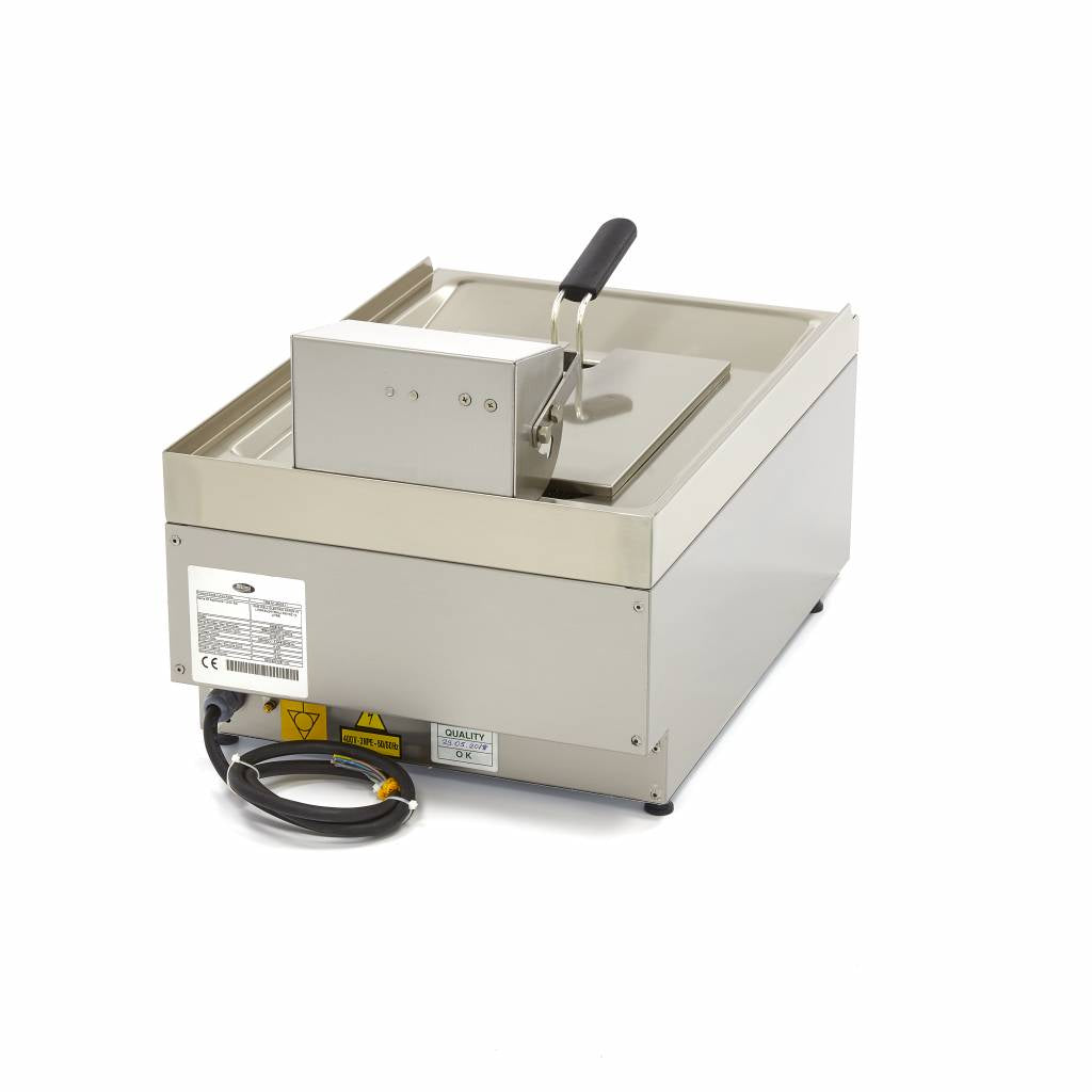 Friggitrice - Professionale - 10L - 1 cestello - Con rubinetto di scarico - 400V