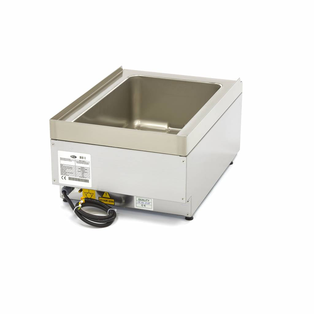 Professionele bain-marie - Professioneel - Enkele unit - 60 cm - Met aftapkraan - Elektrisch