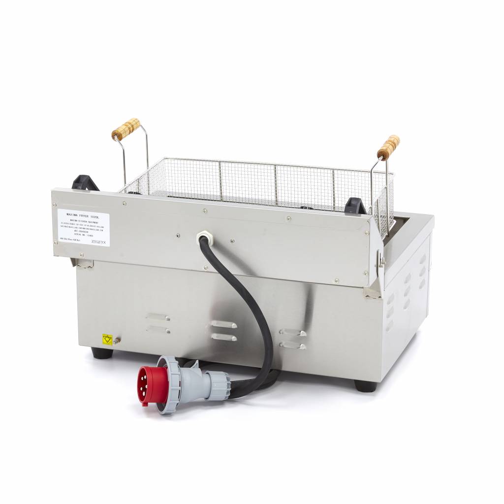 Friteuse - Professioneel - 20L - 1 Mand - met Aftapkraan