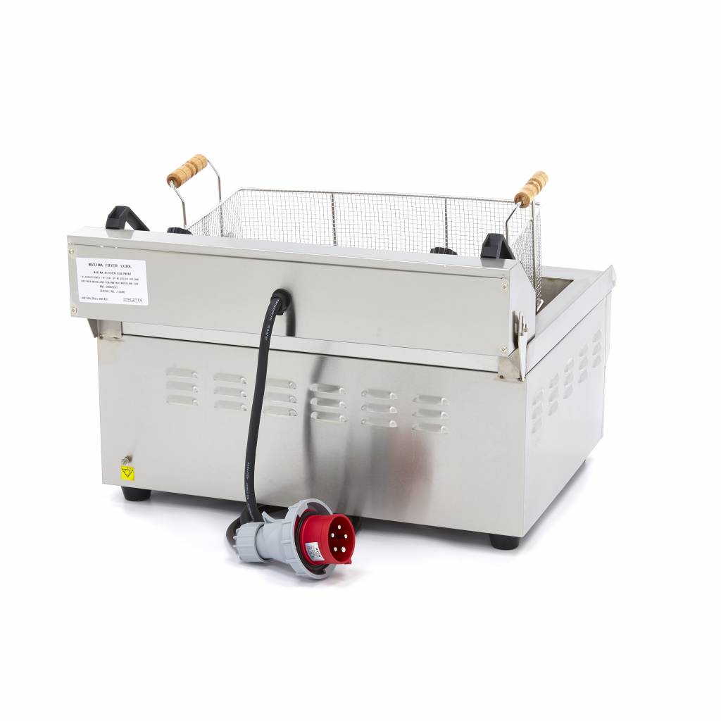 Freidora - Profesional - 30L - 1 Cesta - con Grifo de Vaciado