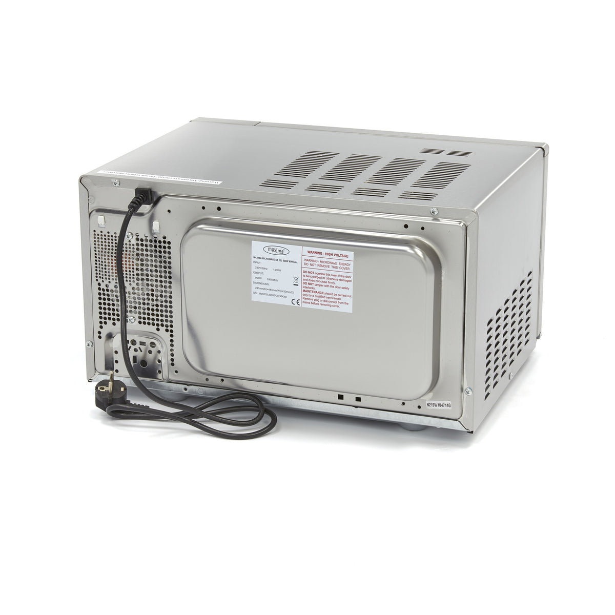 Mikrowelle - Professionell - 900W - 6 Programme - Teller bis Ø33cm