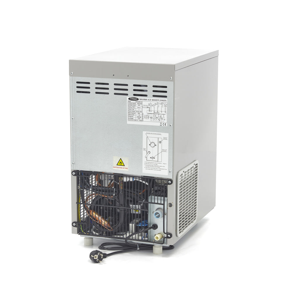 Máquina de Hielo - Profesional - 24kg/día - Cubitos de Hielo Huecos - Refrigerado por Agua