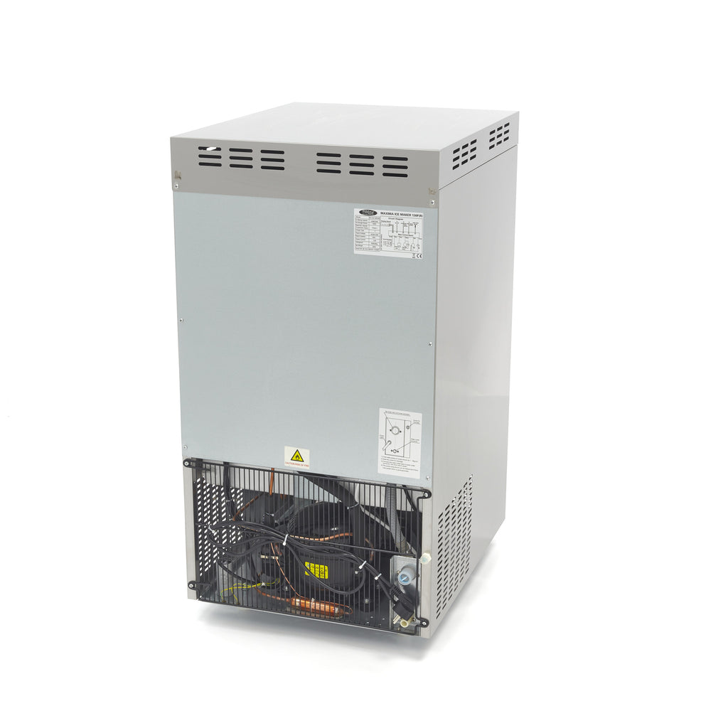 Máquina de Hielo - Profesional - 130kg/día - Triturado/Escamado - Refrigerado por Aire