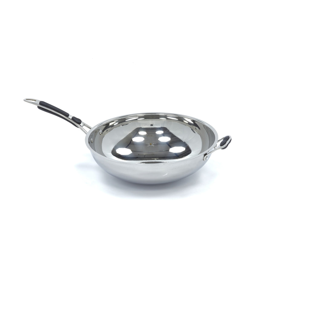 Padella Wok - Professionale - Ø36cm - Acciaio Inox - Induzione