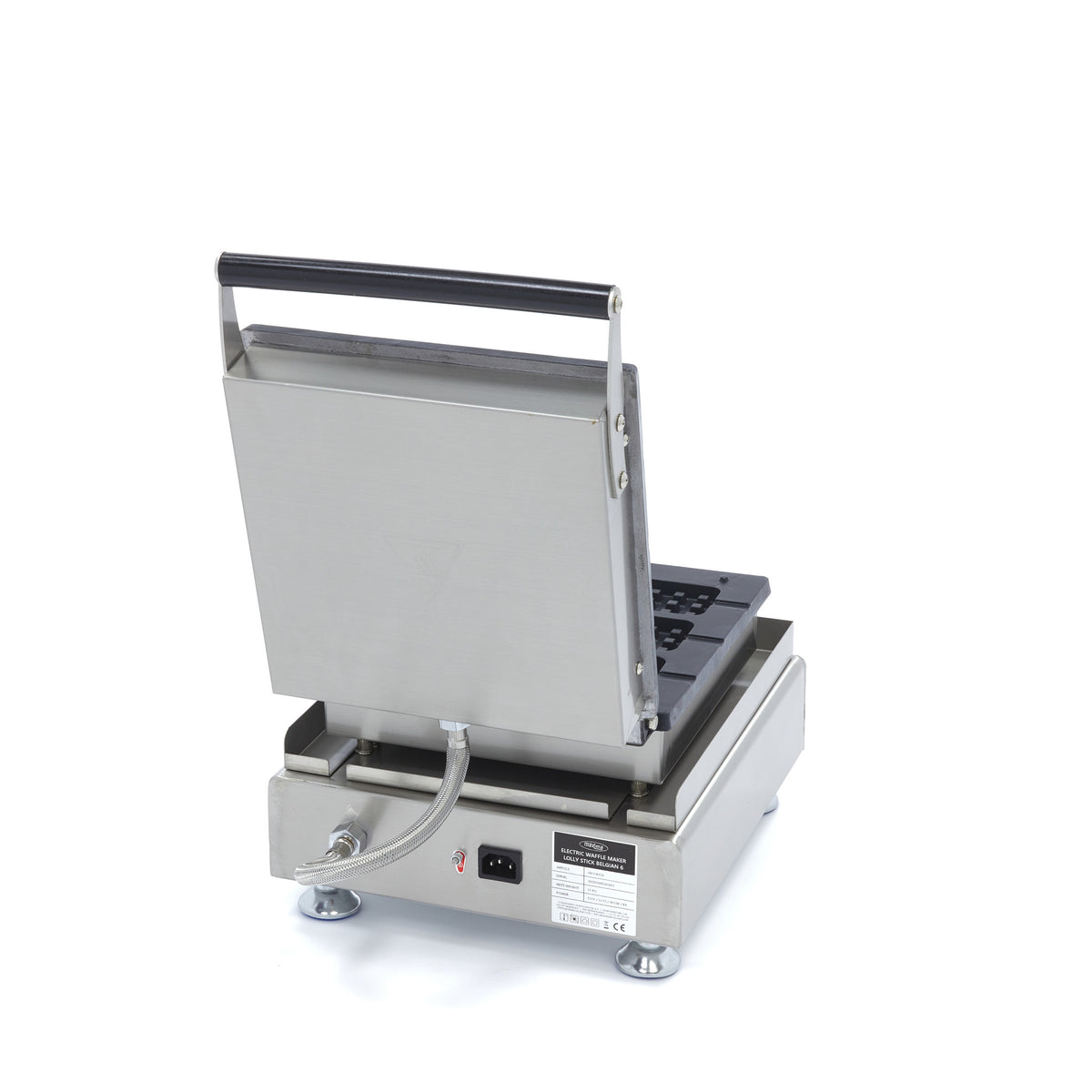 Piastra per waffle - Professionale - 6 waffle - Belgi su stecco