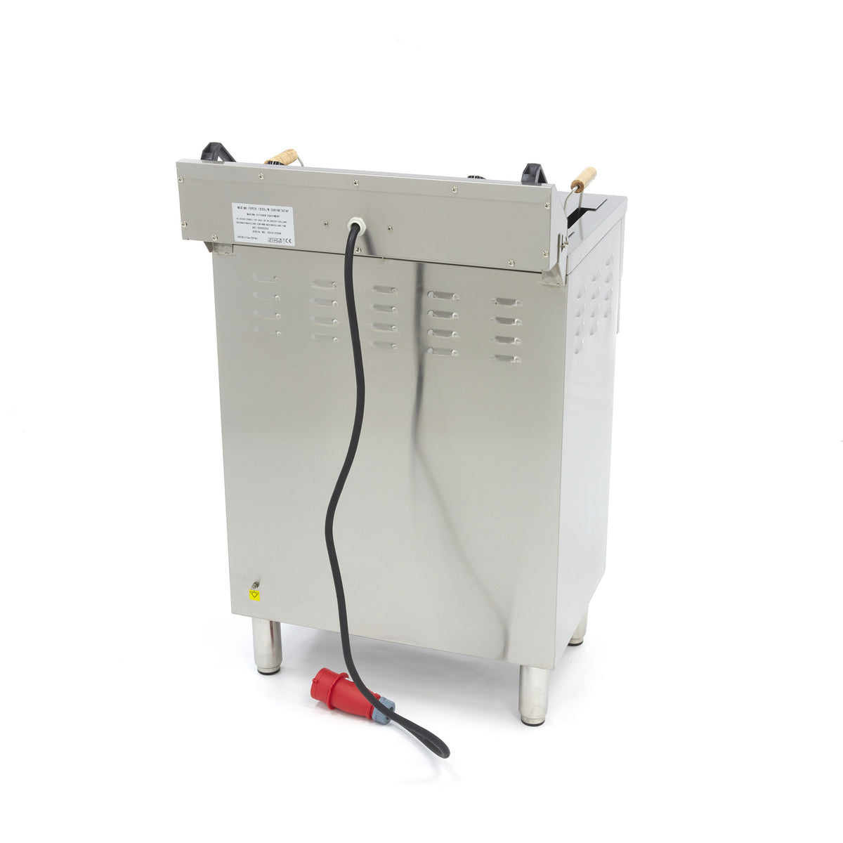 Fritteuse - Professionell - 30L - 1 Korb - mit Ablasshahn und Unterbau