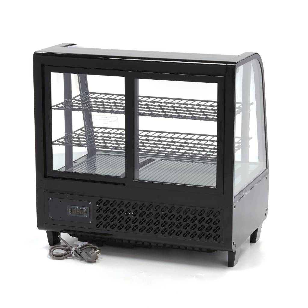 Frigorífico expositor - Profissional - 100 L - 68 cm - portas de correr traseiras