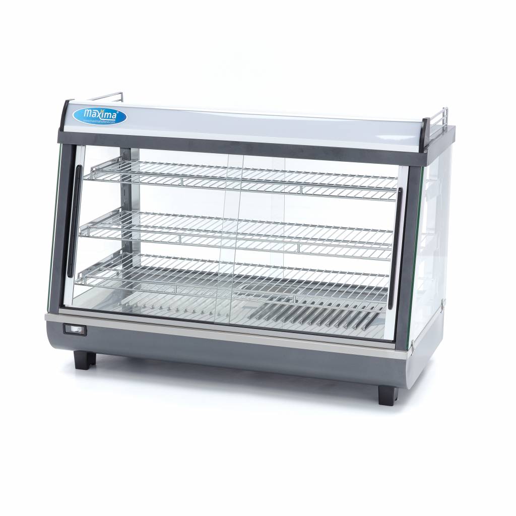 Beheizte Speisevitrine - Professionell - 136L - 91,5cm - 3 Böden