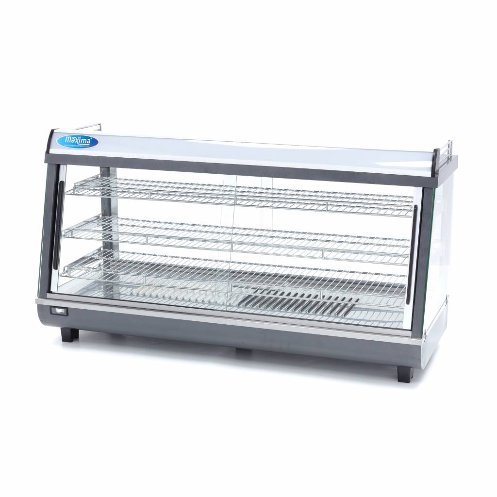 Expositor de Alimentos Calentado - Profesional - 186L - 121,5cm - 3 Estantes