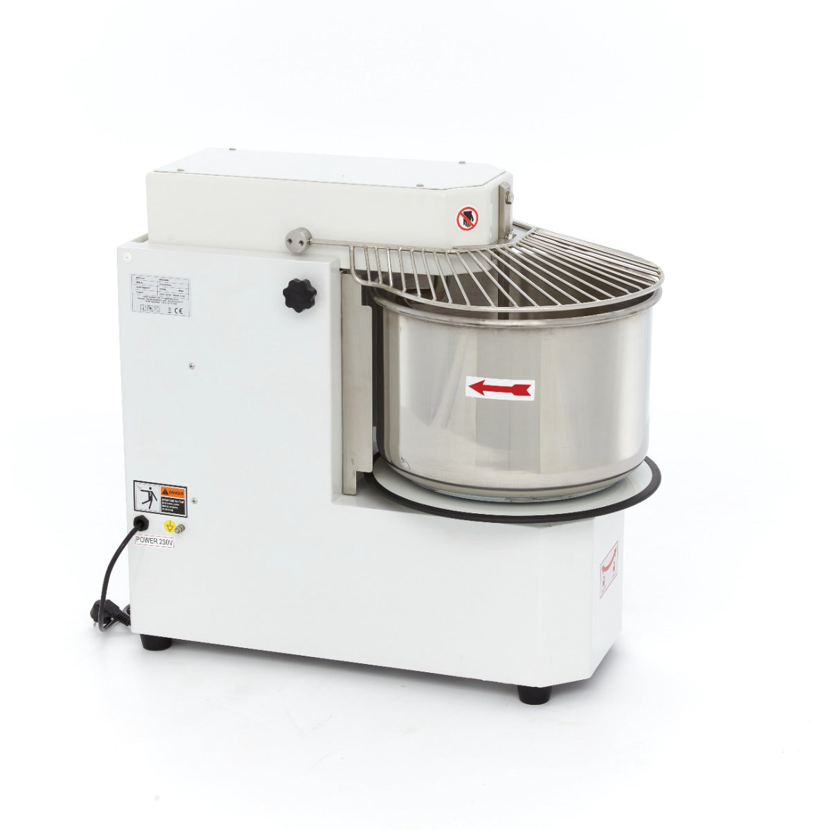 Impastatrice a spirale - Professionale - 30L - Impasto 18kg - 2 velocità - Vasca estraibile