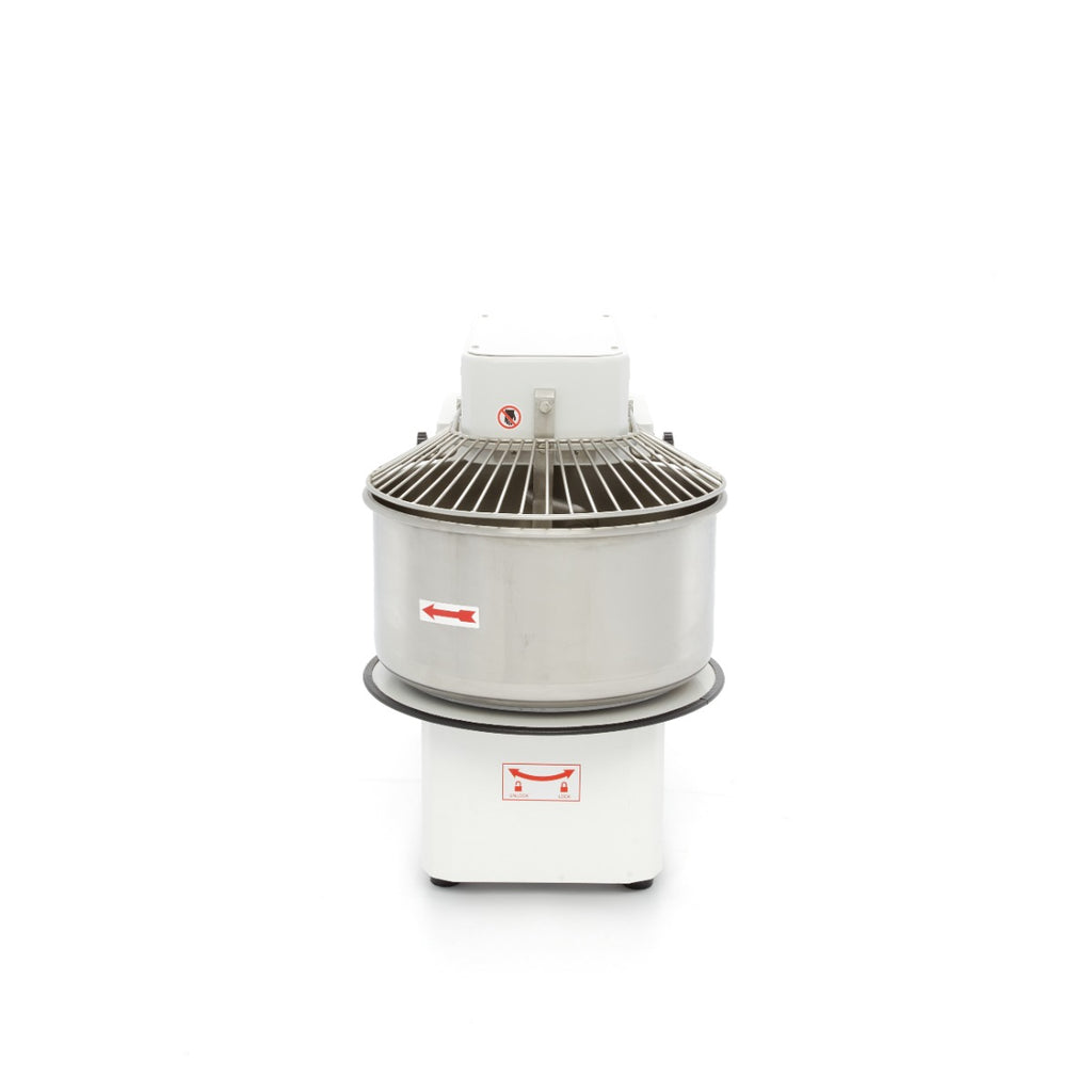 Spiralkneter - Professionell - 50L - 30kg Teig - 2 Geschwindigkeiten - Herausnehmbarer Kessel - 400V