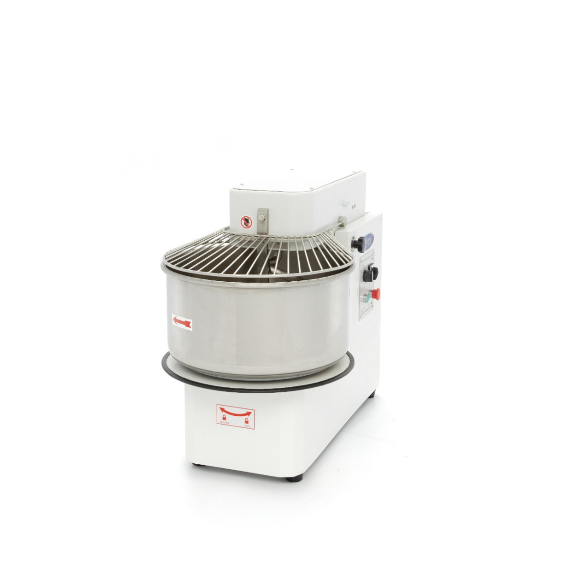 Spiralkneter - Professionell - 50L - 30kg Teig - 2 Geschwindigkeiten - Herausnehmbarer Kessel - 400V
