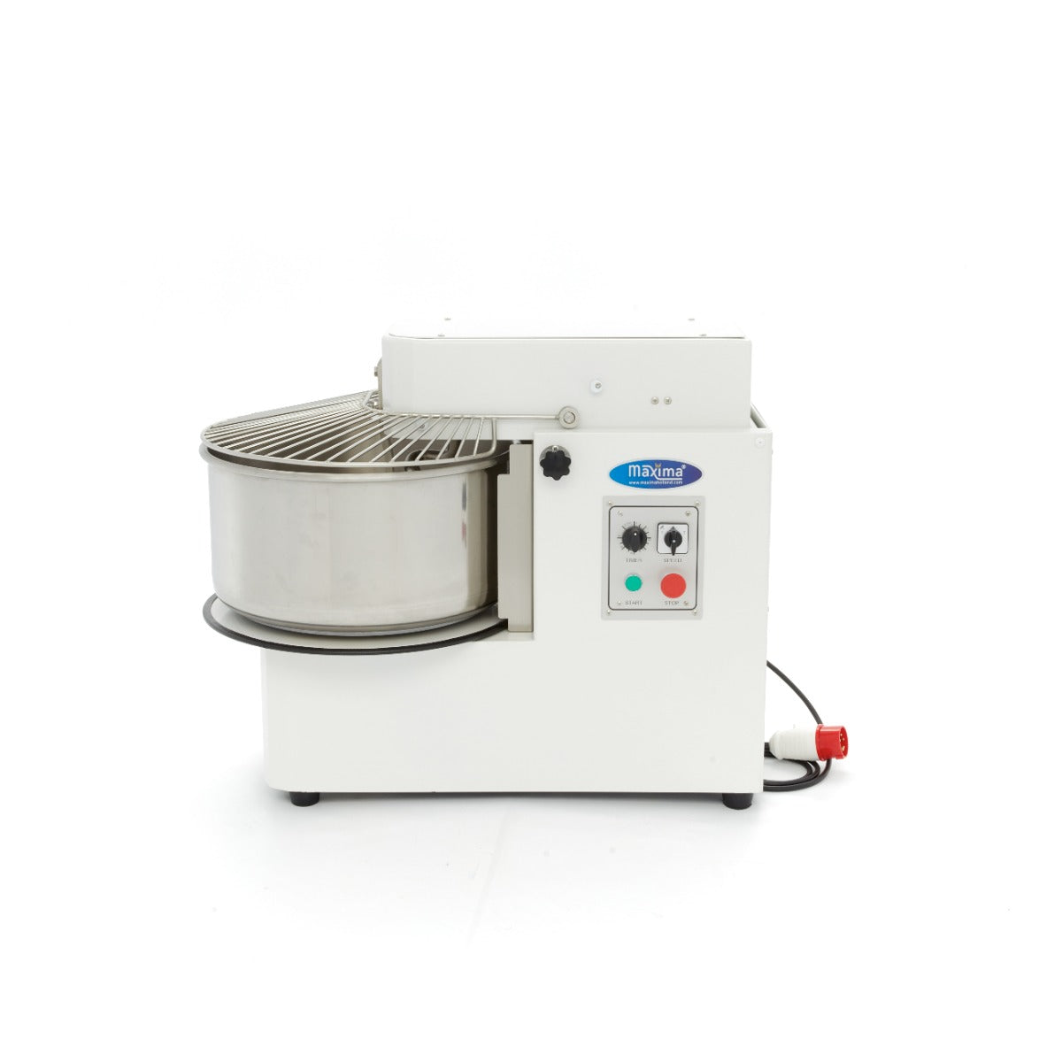 Spiralkneter - Professionell - 50L - 30kg Teig - 2 Geschwindigkeiten - Herausnehmbarer Kessel - 400V