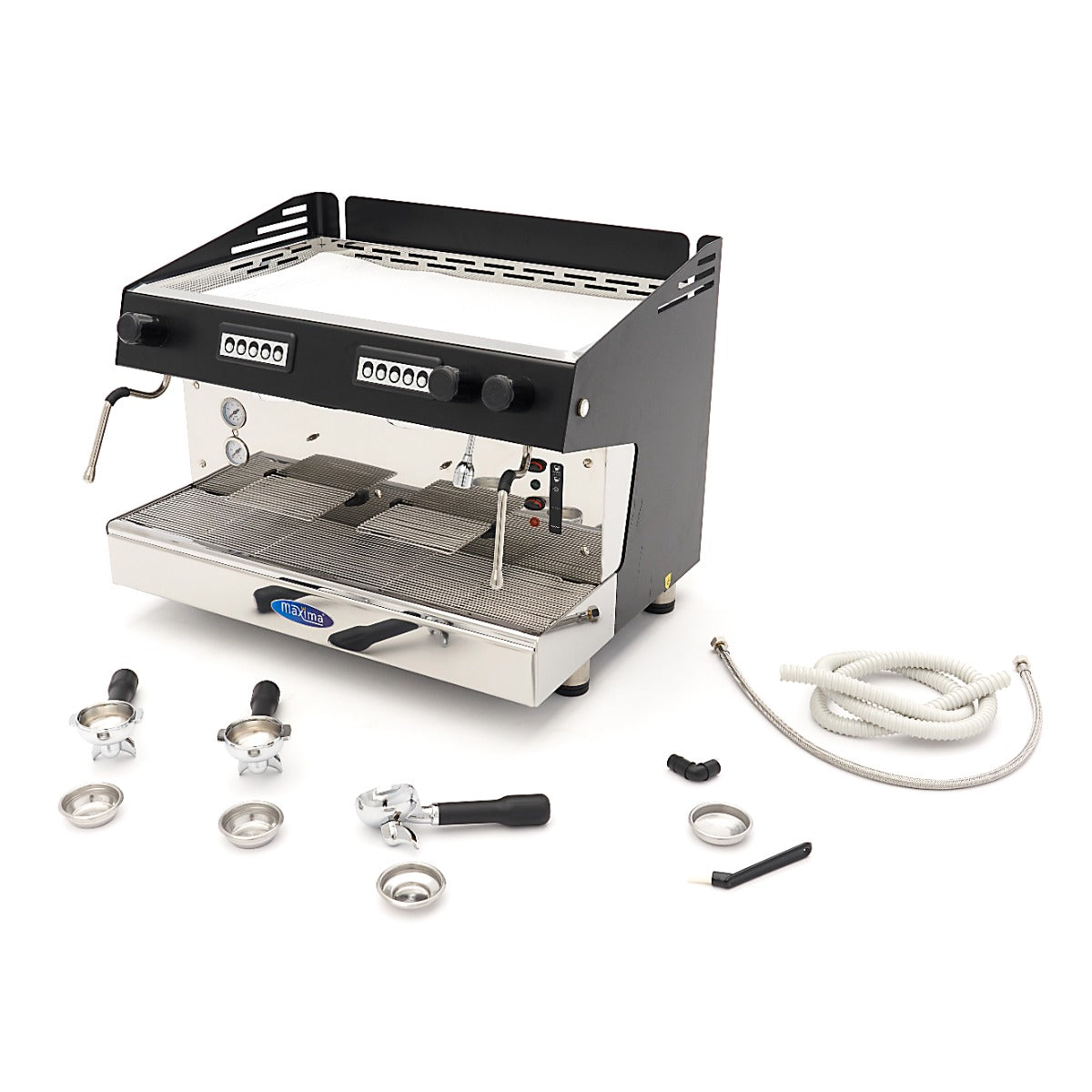 Máquina de Café Espresso - Profesional - 2 Pistones - 360  Tazas por Hora