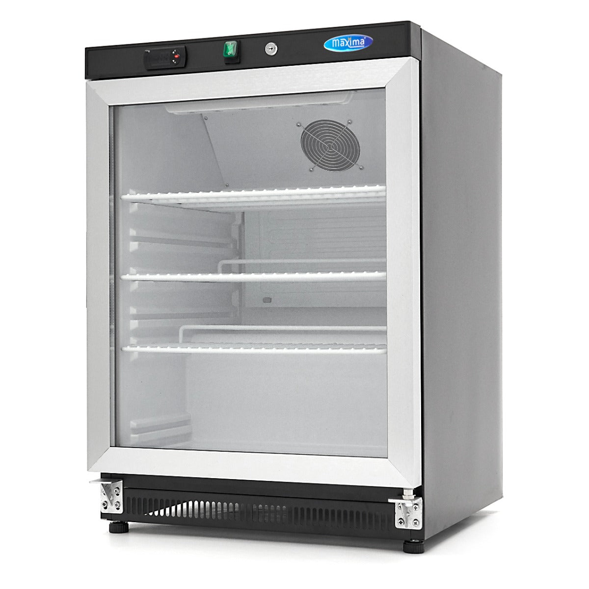 Kühlschrank - Professionell - 200L - schwarz - mit Glastür