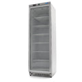 Congelatore - Professionale - 400L - acciaio inox - con porta in vetro