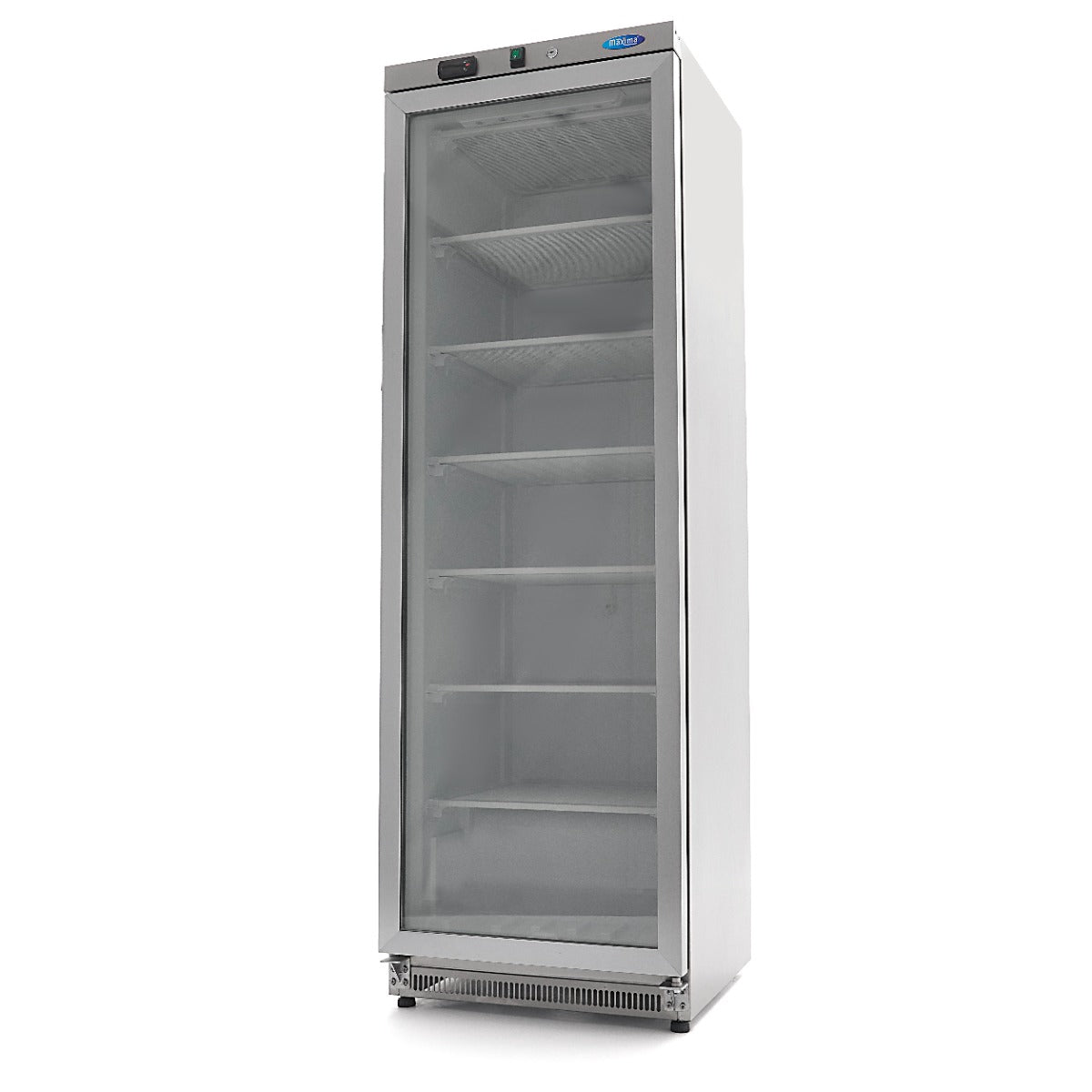 Congelatore - Professionale - 400L - acciaio inox - con porta in vetro