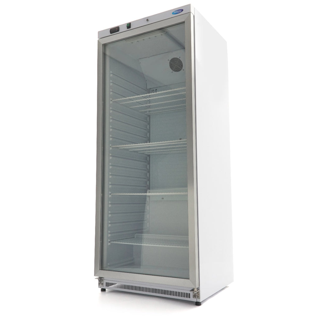 Kühlschrank - Professionell - 600L - Weiß - mit Glastür