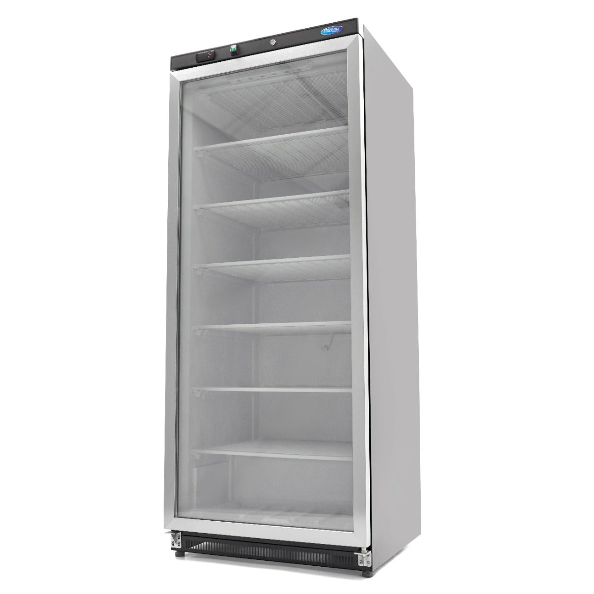 Congelador - Profesional - 600L - Negro - con Puerta de Cristal