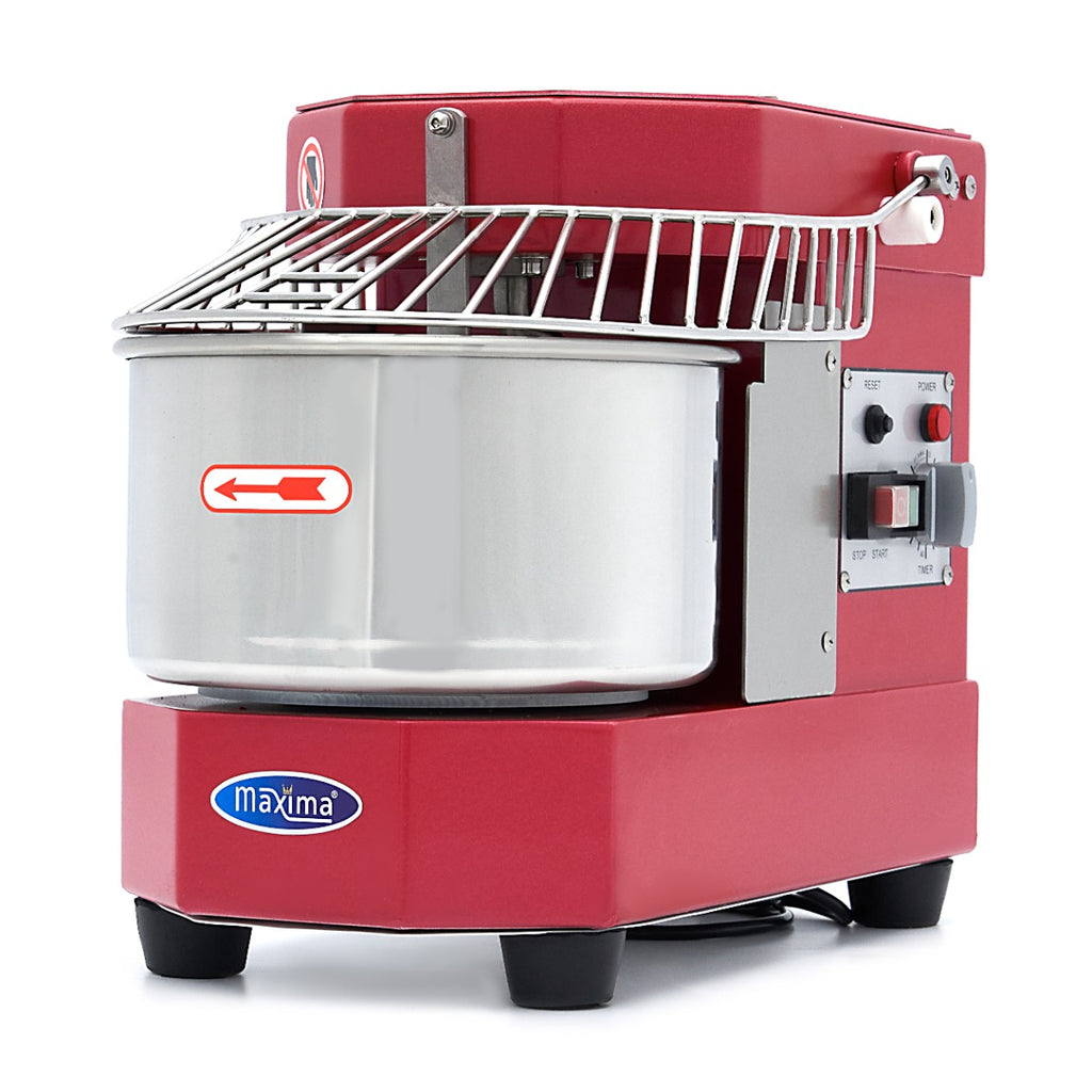 Impastatrice a spirale - Professionale - 8L - 4,5kg di impasto - rosso lampone