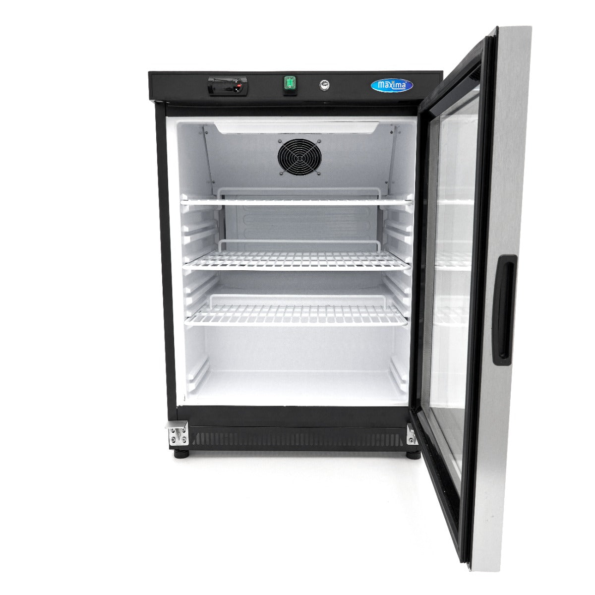 Kühlschrank - Professionell - 200L - schwarz - mit Glastür