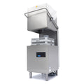 Máquina de lavar loiça de capota - Profissional - 50x50cm - com bombas de escoamento, abrilhantador e detergente - 400V
