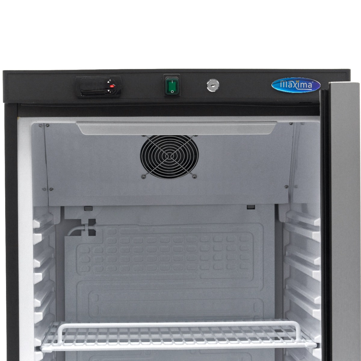 Frigorífico - Profesional - 400L - Negro - con Puerta de Cristal
