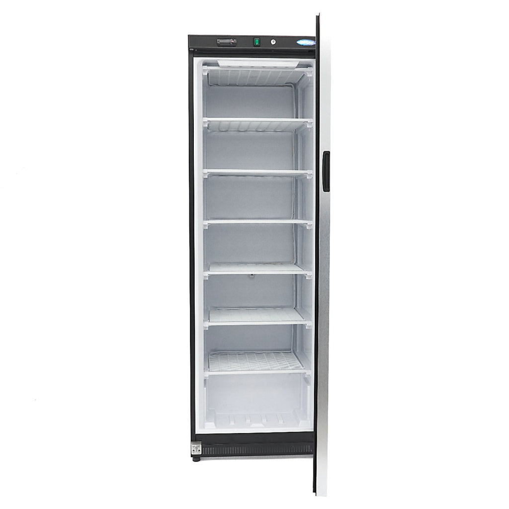 Congelatore - Professionale - 400L - nero - con porta in vetro