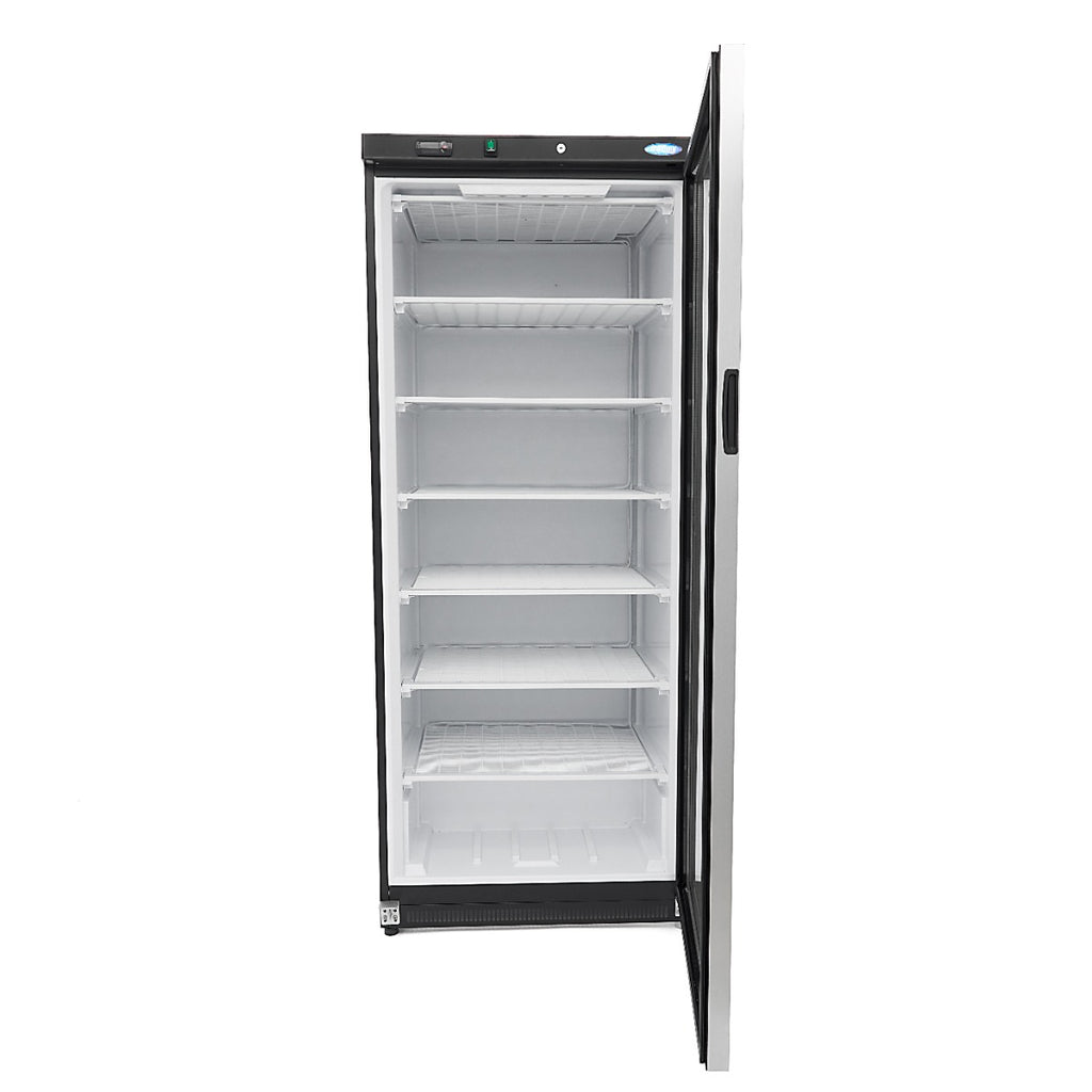 Congelador - Profesional - 600L - Negro - con Puerta de Cristal