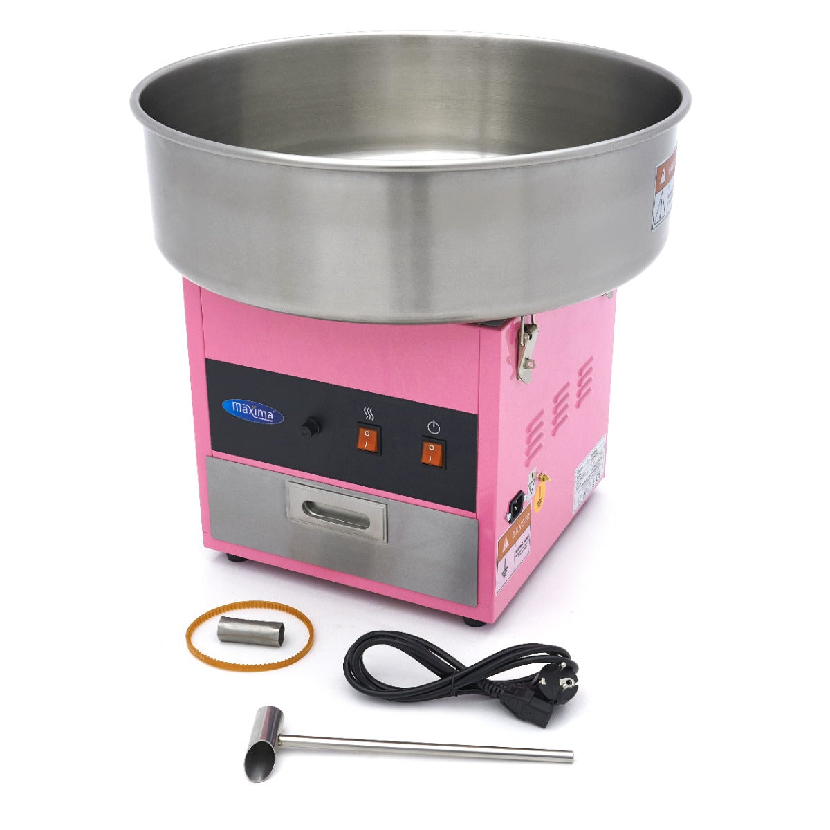 Zuckerwattemaschine - Professionell - Ø 52 cm - Rosa