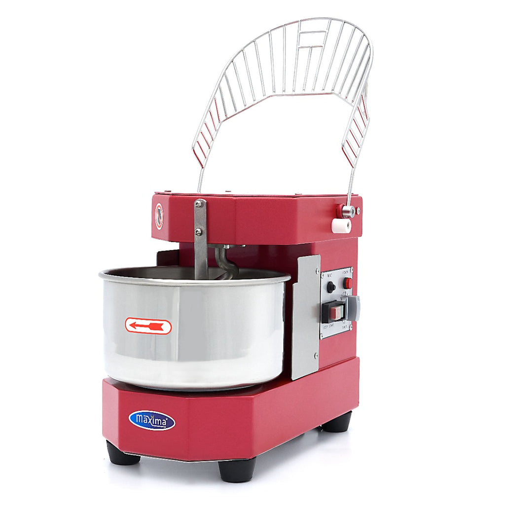 Impastatrice a spirale - Professionale - 8L - 4,5kg di impasto - rosso lampone
