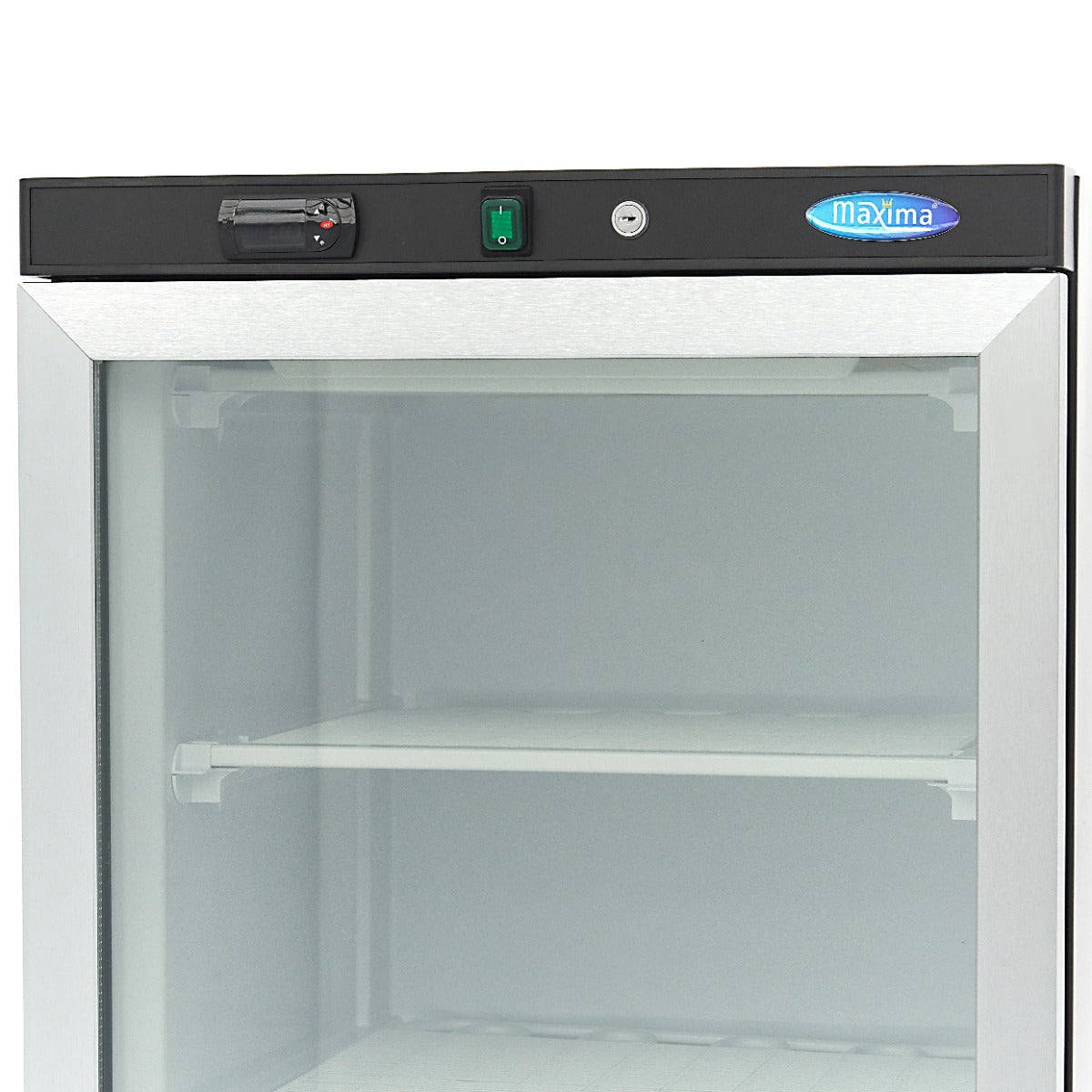 Congelatore - Professionale - 400L - nero - con porta in vetro