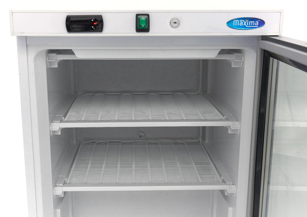 Congelador - Profesional - 200L - Blanco - con Puerta de Cristal