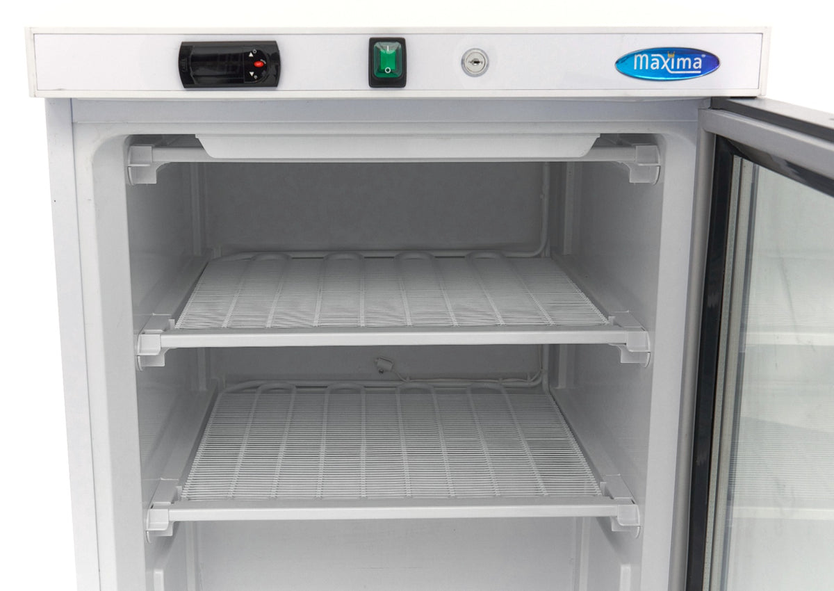 Congelador - Profesional - 200L - Blanco - con Puerta de Cristal