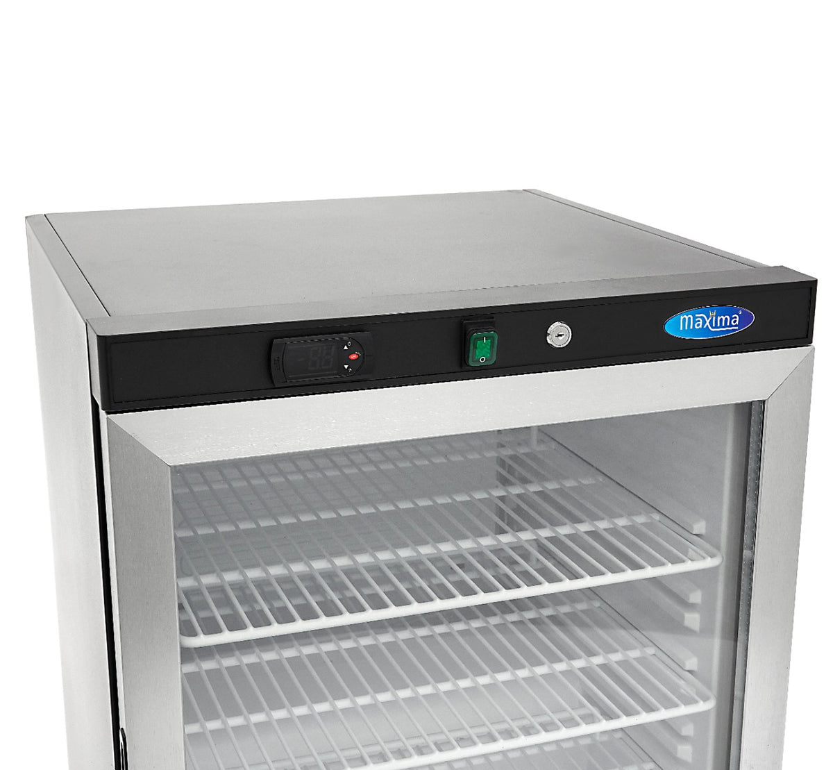 Kühlschrank - Professionell - 200L - schwarz - mit Glastür