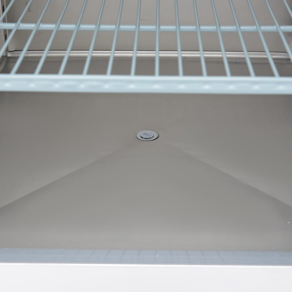 Frigorífico - Profissional - 600L - 3 prateleiras reguláveis (2/1 GN) - aço inoxidável - com porta de vidro