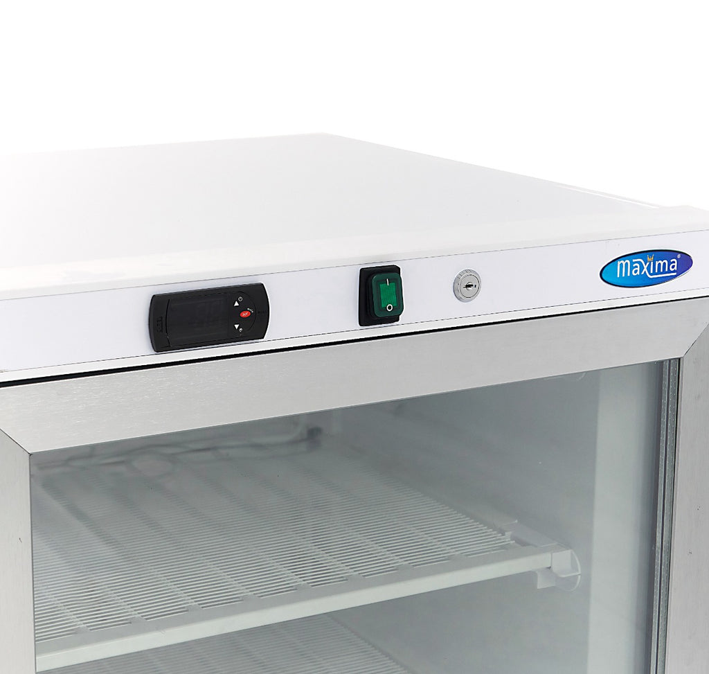 Congelador - Profesional - 200L - Blanco - con Puerta de Cristal