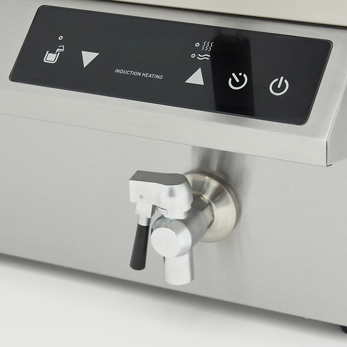 Doppel-Induktionsfritteuse - Professionell - 2 x 8L - 2 Körbe - Mit Ablasshahn