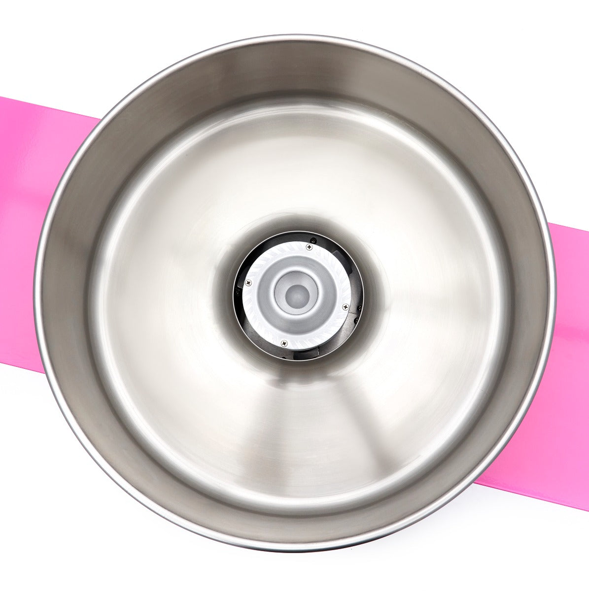 Zuckerwattemaschine - Professionell - Ø 52 cm - Rosa - Wagen