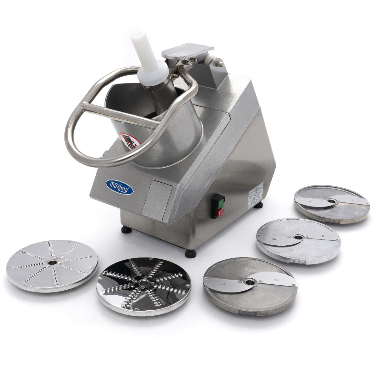 Tagliaverdure - Professionale - fino a 450 kg/h - inclusi 5 dischi da taglio