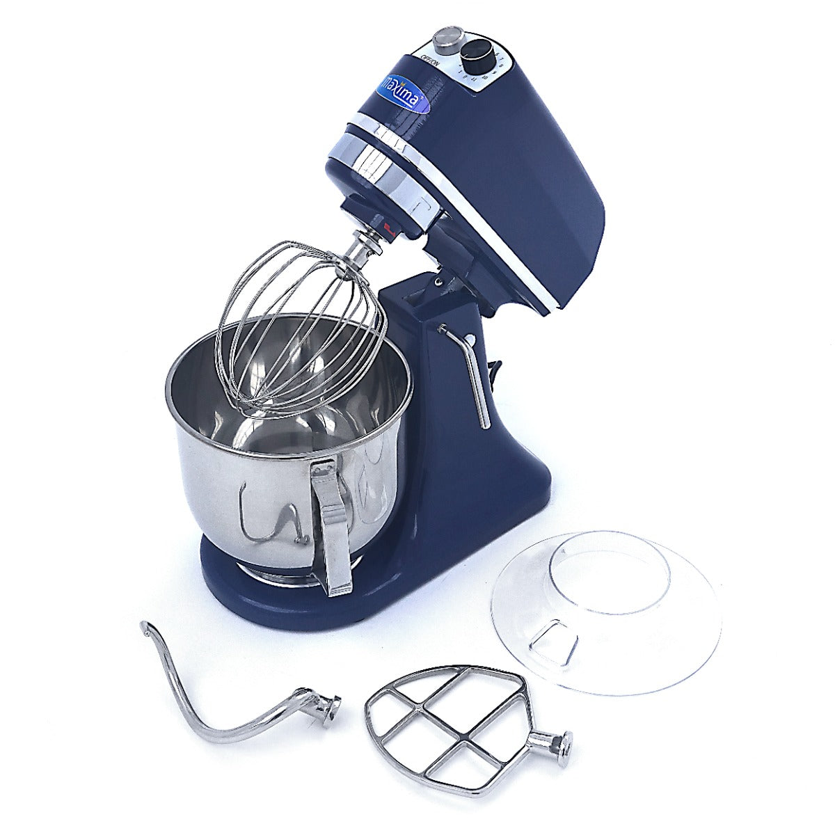 Planetenrührmaschine - Professionell - 7L - bis zu 2kg Teig - Stahlblau