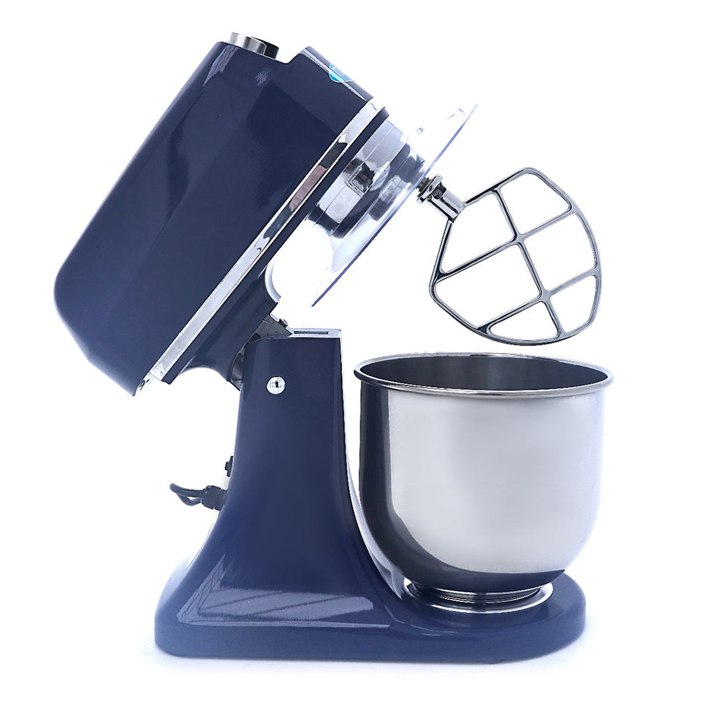 Planetenrührmaschine - Professionell - 7L - bis zu 2kg Teig - Stahlblau