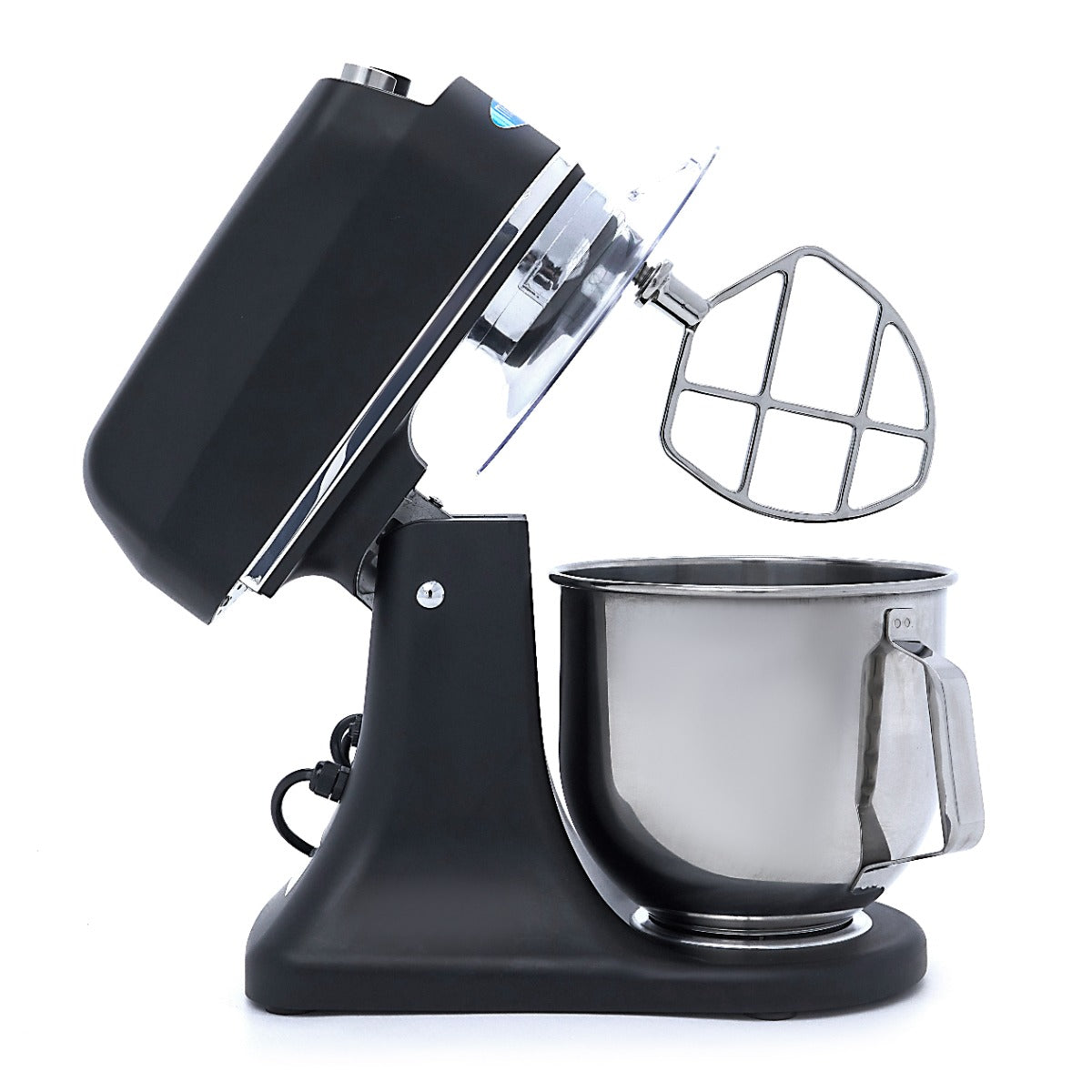 Planetenrührmaschine - Professionell - 7L - bis zu 2kg Teig - Mattschwarz