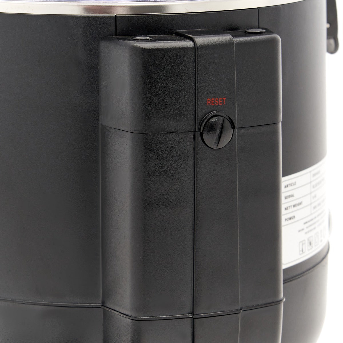 Dispensador de Chocolate Caliente - Profesional - 10L - Negro