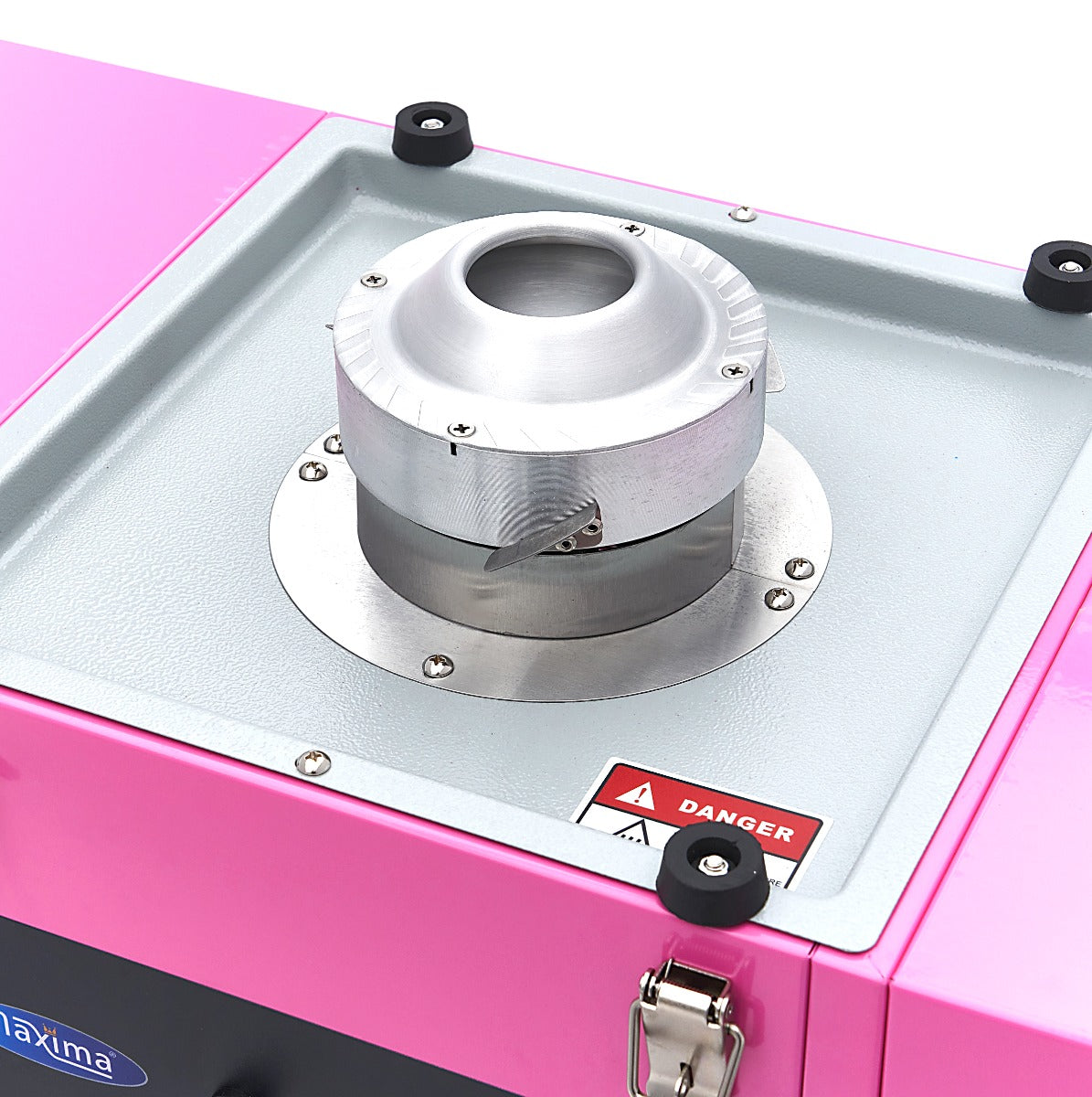 Zuckerwattemaschine - Professionell - Ø 52 cm - Rosa - Wagen