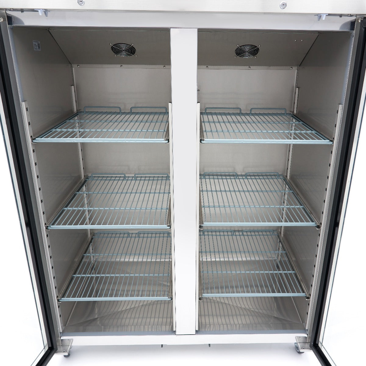 Congelador - Profissional - 1200L - 6 prateleiras reguláveis (2/1 GN) - aço inoxidável - com portas de vidro