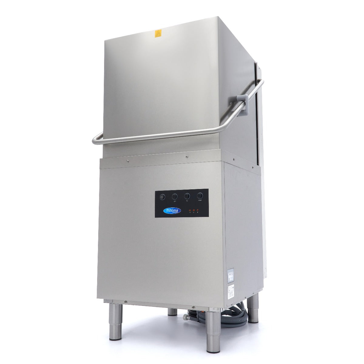 Máquina de lavar loiça de capota - Profissional - 50x50cm - com bombas de escoamento, abrilhantador e detergente - 400V