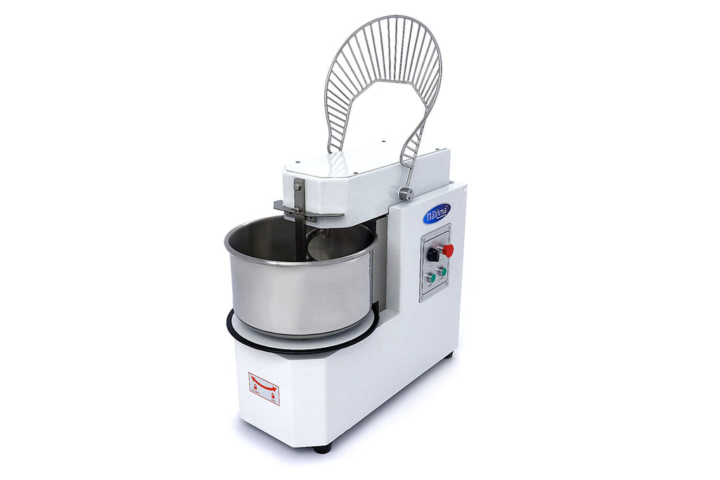 Amassadeira em espiral - Profissional - 20L - 12kg de massa - 2 velocidades - Cuba amovível