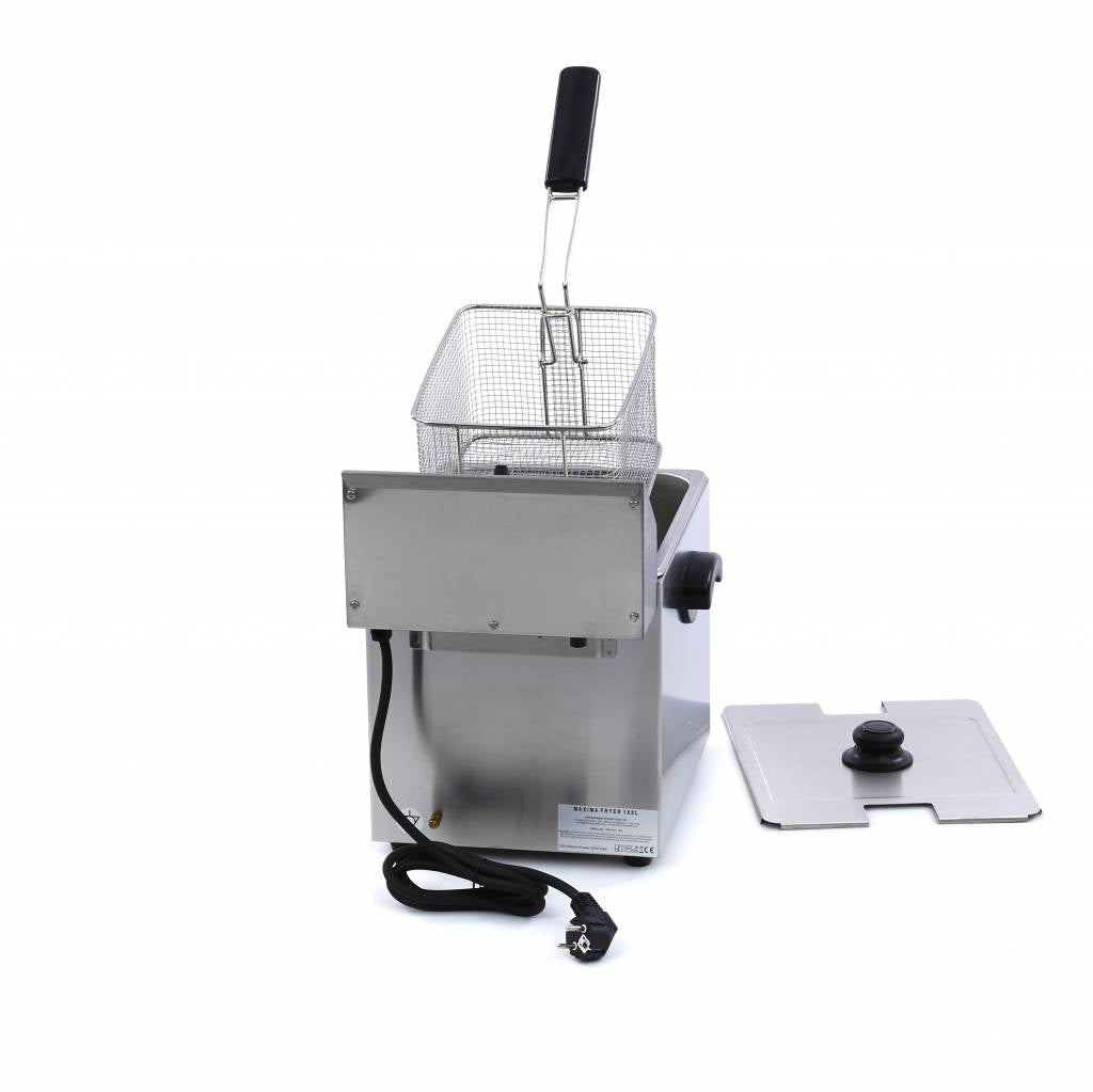 Fritteuse - Professionell - 8L - 1 Korb - mit Ablasshahn